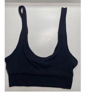 Victoria's Secret Black Crop Top with Wide Straps